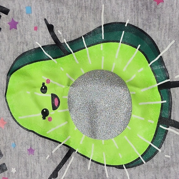 JUSTICE Girls Avocado pajama set long sleeve shirt and pants size 12 - Picture 7 of 8